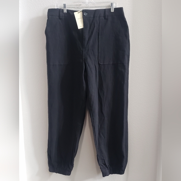 Women's crop elastic cuff pants - Picture 6 of 10